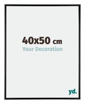 Austin Aluminium Photo Frame 40x50cm Black High Gloss Front Size | Yourdecoration.co.uk