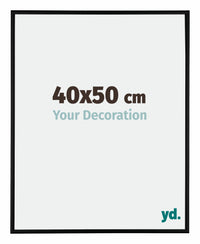 Austin Aluminium Photo Frame 40x50cm Black Matt Front Size | Yourdecoration.co.uk
