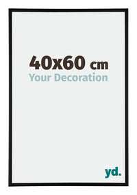 Austin Aluminium Photo Frame 40x60cm Black Matt Front Size | Yourdecoration.co.uk