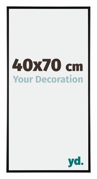 Austin Aluminium Photo Frame 40x70cm Black Matt Front Size | Yourdecoration.co.uk