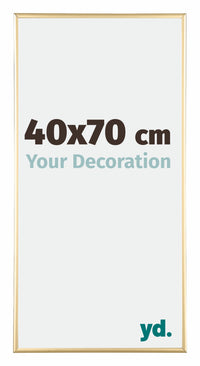 Austin Aluminium Photo Frame 40x70cm Gold High Gloss Front Size | Yourdecoration.co.uk