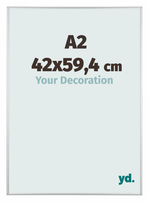 Austin Aluminium Photo Frame 42x59 4cm A2 Silver Matt Front Size | Yourdecoration.co.uk
