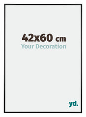 Austin Aluminium Photo Frame 42x60cm Black High Gloss Front Size | Yourdecoration.co.uk
