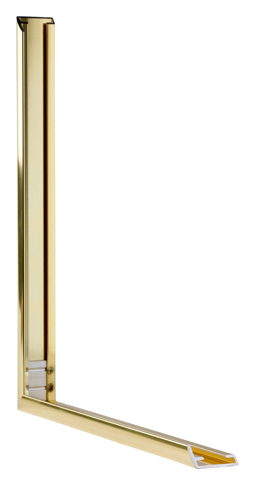 Austin Aluminium Photo Frame 42x60cm Gold High Gloss Detail Intersection | Yourdecoration.co.uk