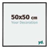 Austin Aluminium Photo Frame 50x50cm Black High Gloss Front Size | Yourdecoration.co.uk