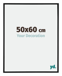 Austin Aluminium Photo Frame 50x60cm Black Matt Front Size | Yourdecoration.co.uk