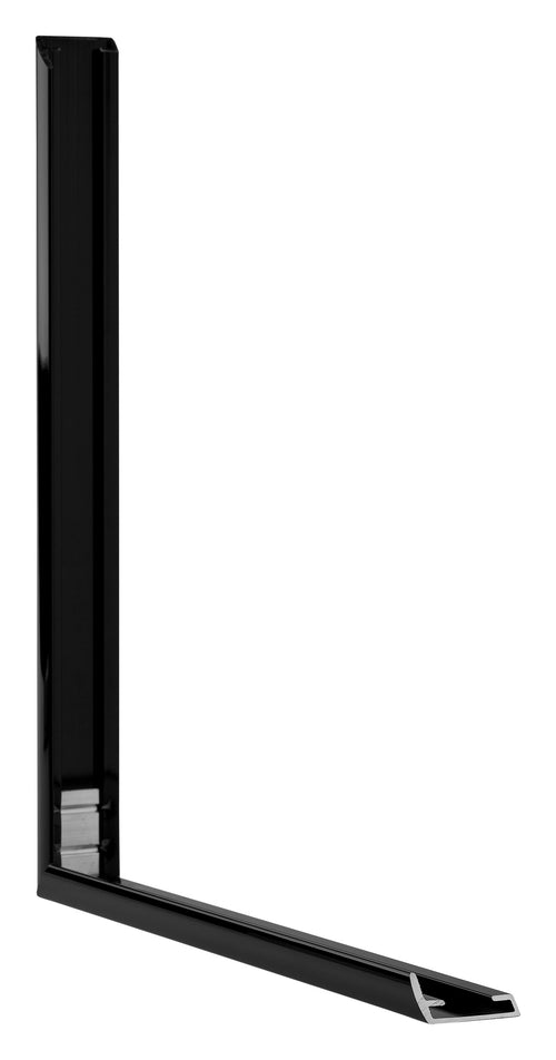 Austin Aluminium Photo Frame 50x70cm Black High Gloss Detail Intersection | Yourdecoration.co.uk