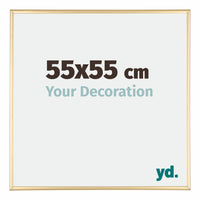 Austin Aluminium Photo Frame 55x55cm Gold High Gloss Front Size | Yourdecoration.co.uk
