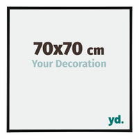 Austin Aluminium Photo Frame 70x70cm Black Matt Front Size | Yourdecoration.co.uk