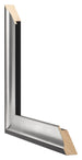 Birmingham Wooden Photo Frame 36x48cm Black Silver Polished Detail Intersection | Yourdecoration.co.uk