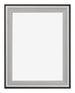 Birmingham Wooden Photo Frame 36x48cm Black Silver Polished Front | Yourdecoration.co.uk