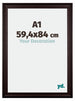 Birmingham Wooden Photo Frame 59 4x84cm A1 Brown Front Size | Yourdecoration.co.uk