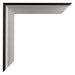 Birmingham Wooden Photo Frame 59x84cm Black Silver Polished Detail Corner | Yourdecoration.co.uk