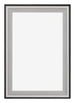 Birmingham Wooden Photo Frame 60x90cm Black Silver Gepolijst Front | Yourdecoration.co.uk