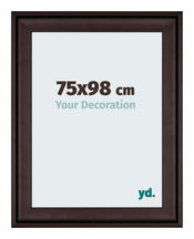Birmingham Wooden Photo Frame 75x98cm Brown Front Size | Yourdecoration.co.uk