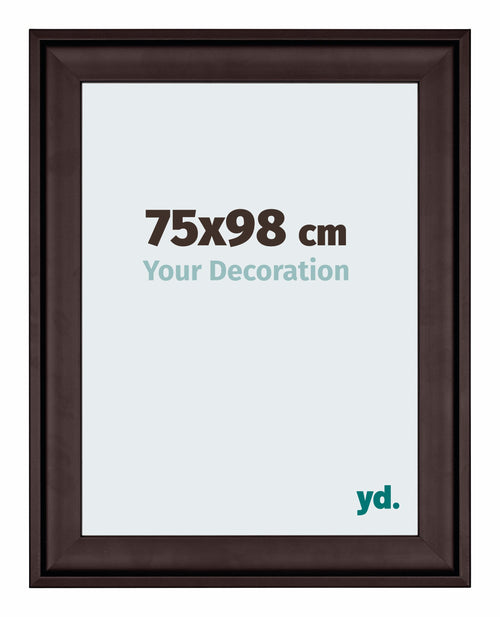 Birmingham Wooden Photo Frame 75x98cm Brown Front Size | Yourdecoration.co.uk