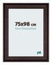 Birmingham Wooden Photo Frame 75x98cm Brown Front Size | Yourdecoration.co.uk