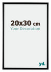 Bordeaux Plastic Photo Frame 20x30cm Black Matt Front Size | Yourdecoration.co.uk