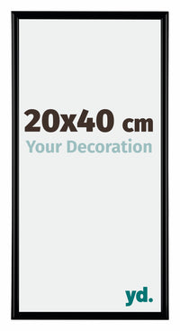 Bordeaux Plastic Photo Frame 20x40cm Black Matt Front Size | Yourdecoration.co.uk