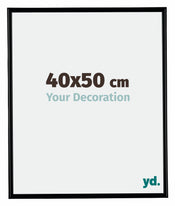 Bordeaux Plastic Photo Frame 40x50cm Black Matt Front Size | Yourdecoration.co.uk