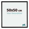 Bordeaux Plastic Photo Frame 50x50cm Black Matt Front Size | Yourdecoration.co.uk