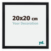 Catania MDF Photo Frame 20x20cm Black Size | Yourdecoration.co.uk