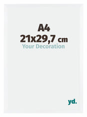 Catania MDF Photo Frame 21x29 7cm A4 White Size | Yourdecoration.co.uk