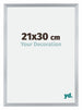 Catania MDF Photo Frame 21x30cm Silver Size | Yourdecoration.co.uk