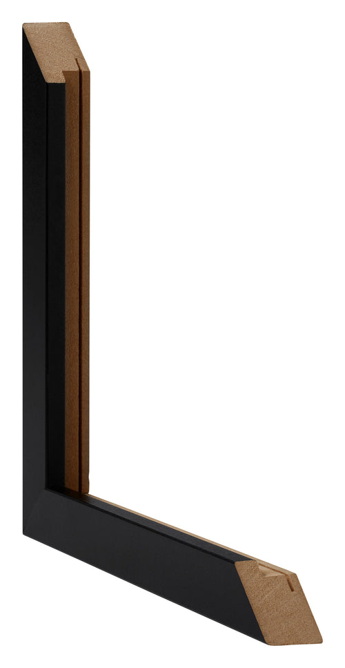 Catania MDF Photo Frame 29 7x42cm A3 Black Detail Intersection | Yourdecoration.co.uk