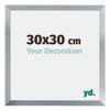 Catania MDF Photo Frame 30x30cm Silver Size | Yourdecoration.co.uk