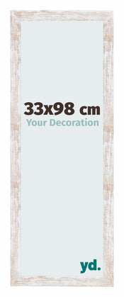 Catania MDF Photo Frame 33x98cm White Wash Front Size | Yourdecoration.co.uk