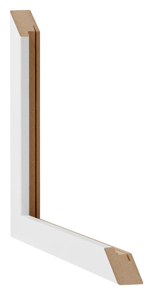 Catania MDF Photo Frame 40x45cm White Detail Intersection | Yourdecoration.co.uk
