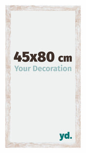 Catania MDF Photo Frame 45x80cm White Wash Size | Yourdecoration.co.uk