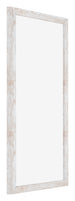 Catania MDF Photo Frame 50x100cm White Wash Front Oblique | Yourdecoration.co.uk