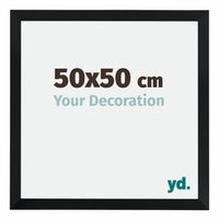 Catania MDF Photo Frame 50x50cm Black Size | Yourdecoration.co.uk