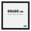 Catania MDF Photo Frame 60x60cm Black Size | Yourdecoration.co.uk