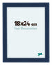 Como MDF Photo Frame 18x24cm Dark Blue Swept Front Size | Yourdecoration.co.uk