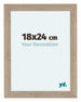 Como MDF Photo Frame 18x24cm Oak Light Front Size | Yourdecoration.co.uk