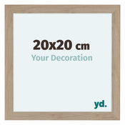 Como MDF Photo Frame 20x20cm Oak Light Front Size | Yourdecoration.co.uk