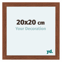 Como MDF Photo Frame 20x20cm Walnut Front Size | Yourdecoration.co.uk