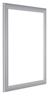 Como MDF Photo Frame 20x25cm Silver Matte Front Oblique | Yourdecoration.co.uk
