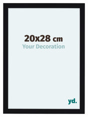 Como MDF Photo Frame 20x28cm Black High Gloss Front Size | Yourdecoration.co.uk