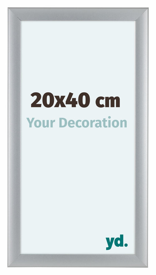 Como MDF Photo Frame 20x40cm Silver Matte Front Size | Yourdecoration.co.uk