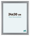 Como MDF Photo Frame 24x30cm Silver Matte Front Size | Yourdecoration.co.uk