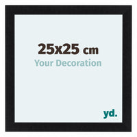 Como MDF Photo Frame 25x25cm Black Matte Front Size | Yourdecoration.co.uk