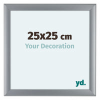 Como MDF Photo Frame 25x25cm Silver Matte Front Size | Yourdecoration.co.uk