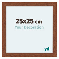 Como MDF Photo Frame 25x25cm Walnut Front Size | Yourdecoration.co.uk