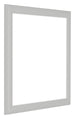Como MDF Photo Frame 25x25cm White Woodgrain Front Oblique | Yourdecoration.co.uk