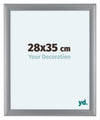 Como MDF Photo Frame 28x35cm Silver Matte Front Size | Yourdecoration.co.uk