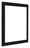 Como MDF Photo Frame 30x30cm Black Matte Front Oblique | Yourdecoration.co.uk